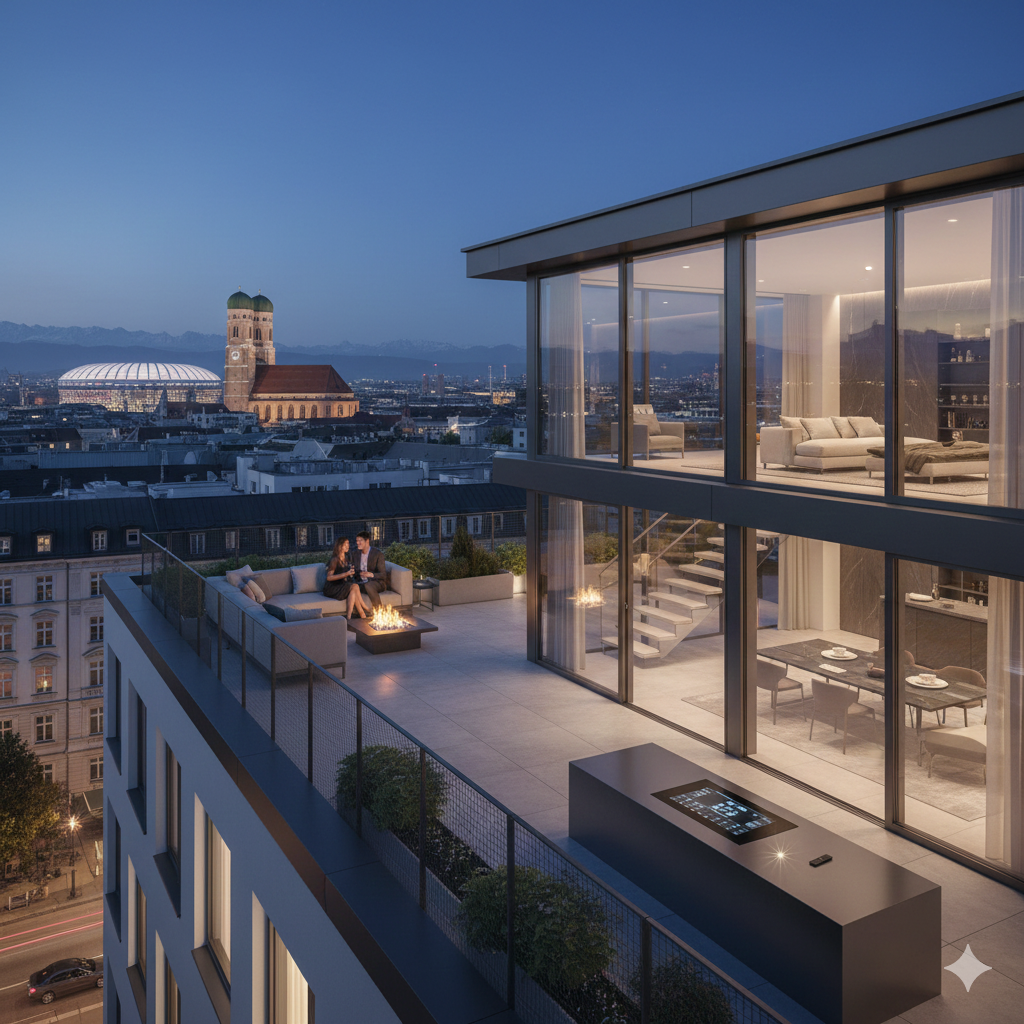 Penthouse in München-Schwabing